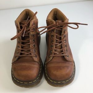 Dr. Martens Vintage Yolanda Leather Lace-Up Ankle Boots